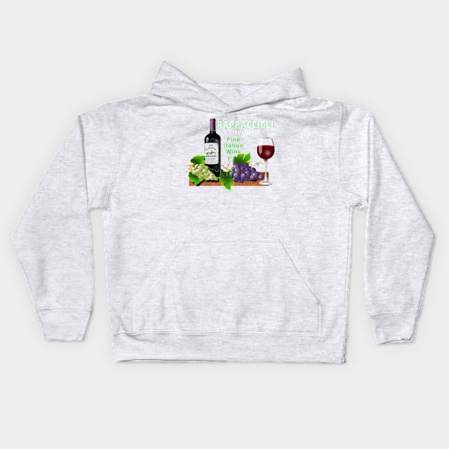 Nicaragua Rappaccioli Vineyard Italian Wine Kids Hoodie by hispanicworld